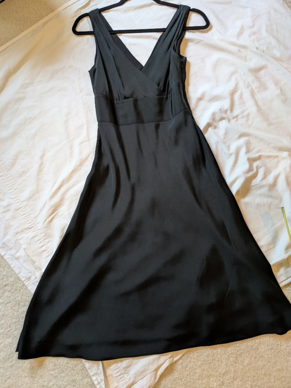 J Crew Black Silk Dress 6